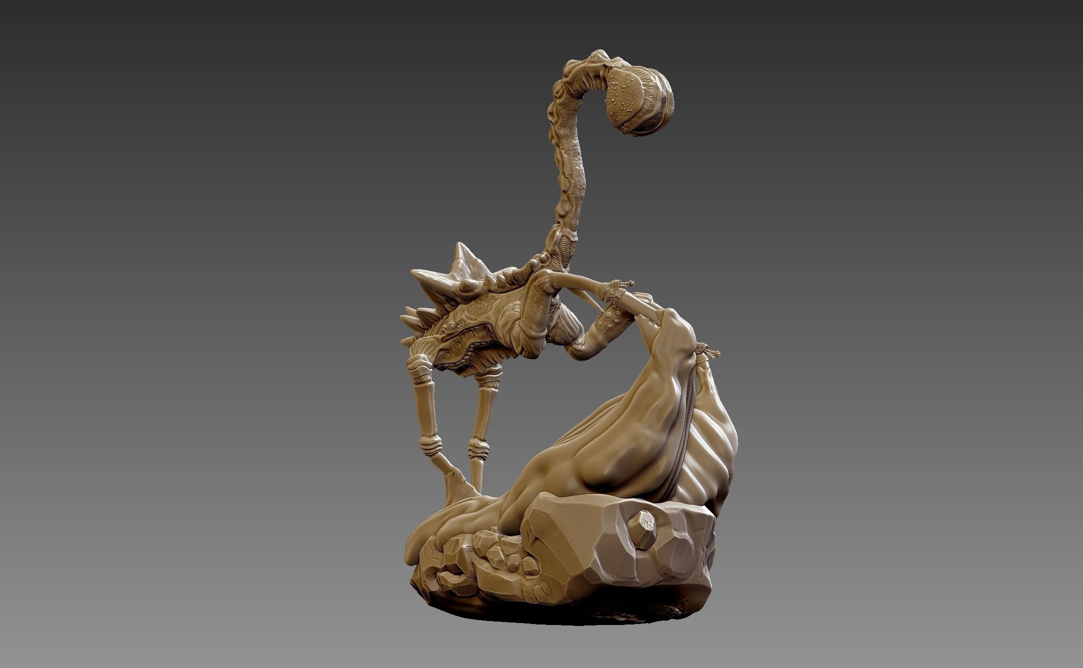 Creature Character  3D model_3