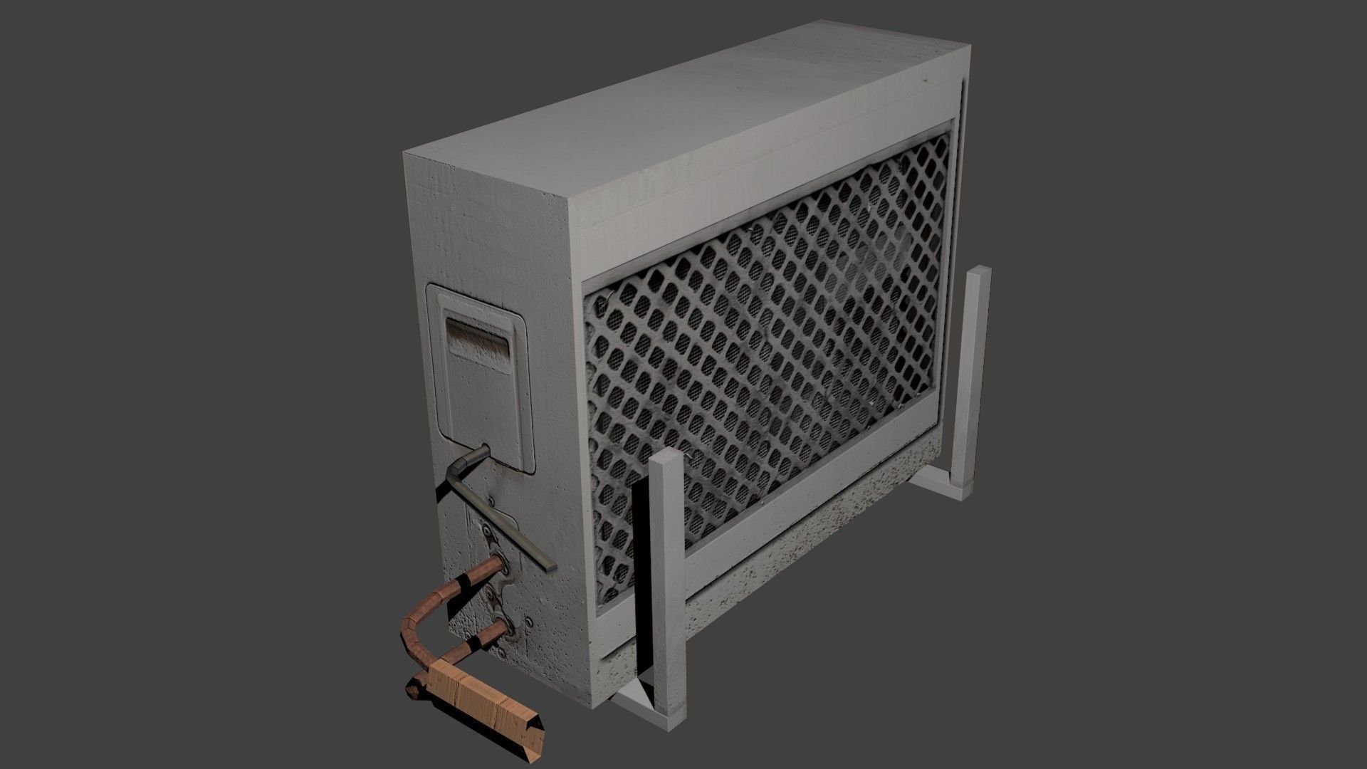 Air conditioner Free low-poly 3D model_1