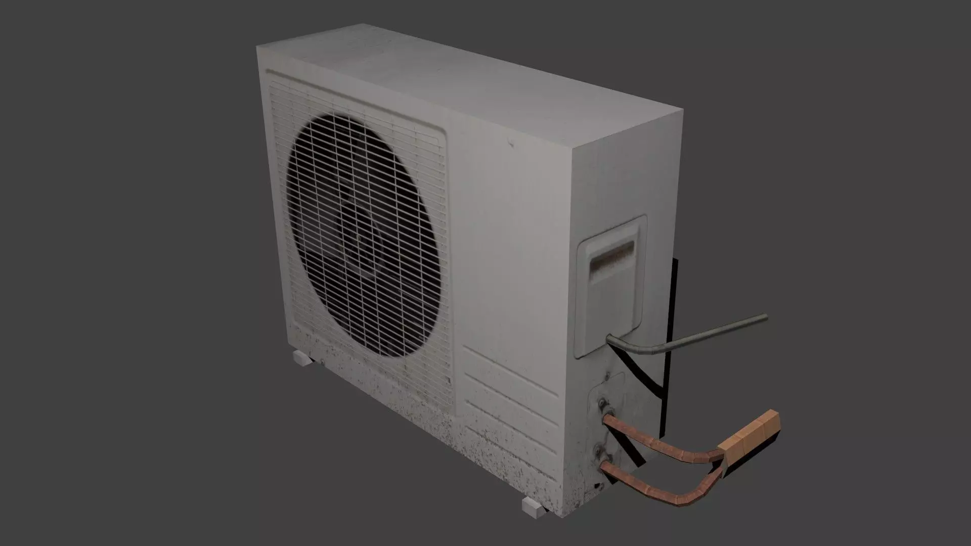 Air conditioner Free low-poly 3D model_0