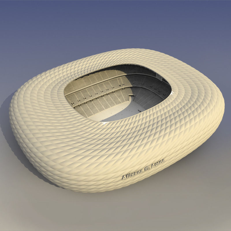 Allianz arena 3D model_6