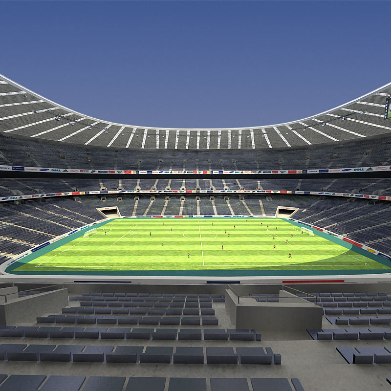 Allianz arena 3D model_3