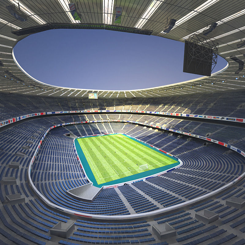 Allianz arena 3D model_4