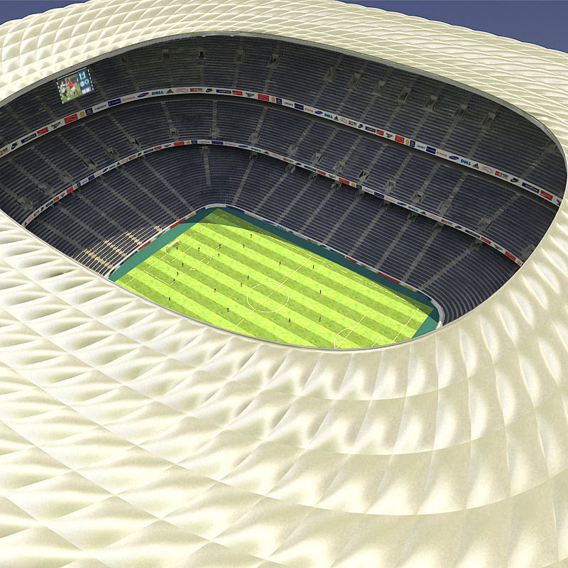 Allianz arena 3D model_7