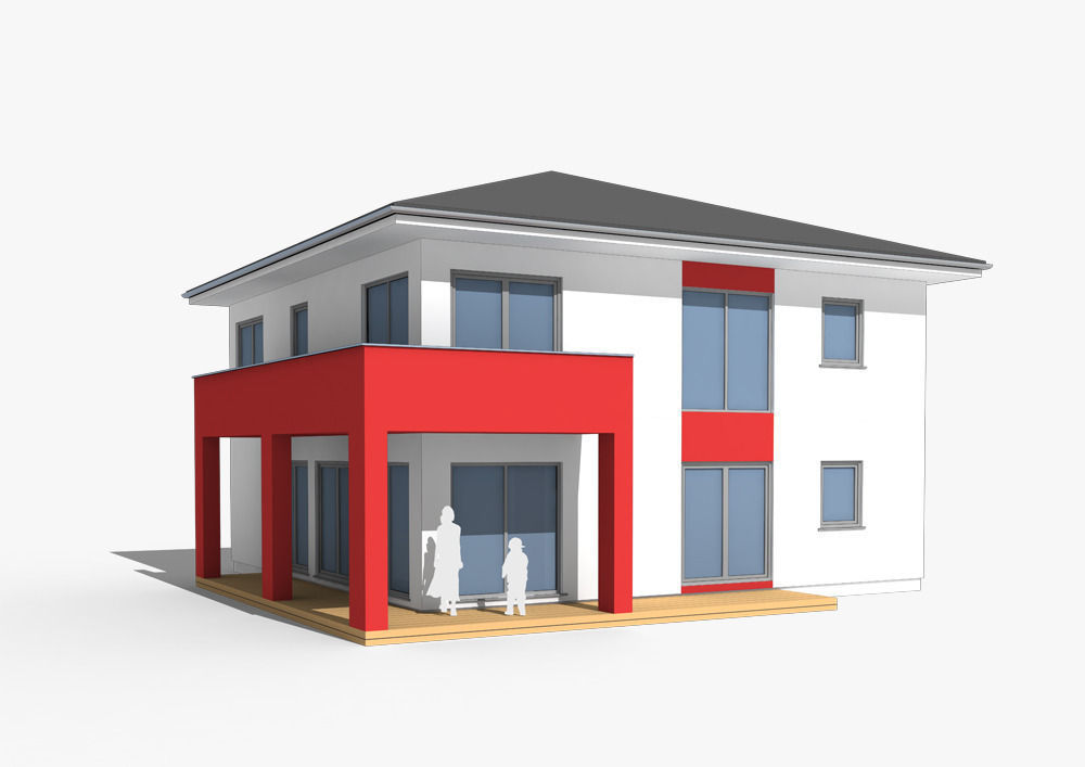 7 villa models 3D model_3