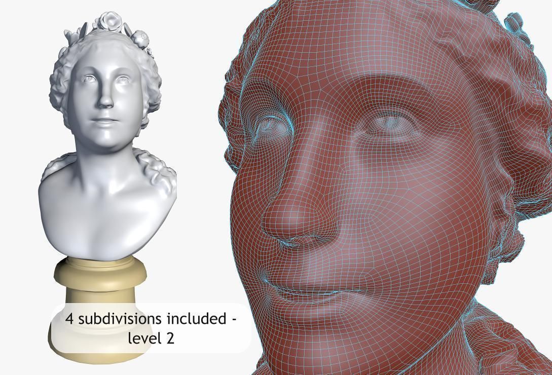Blessed Soul - bust 3D model_12