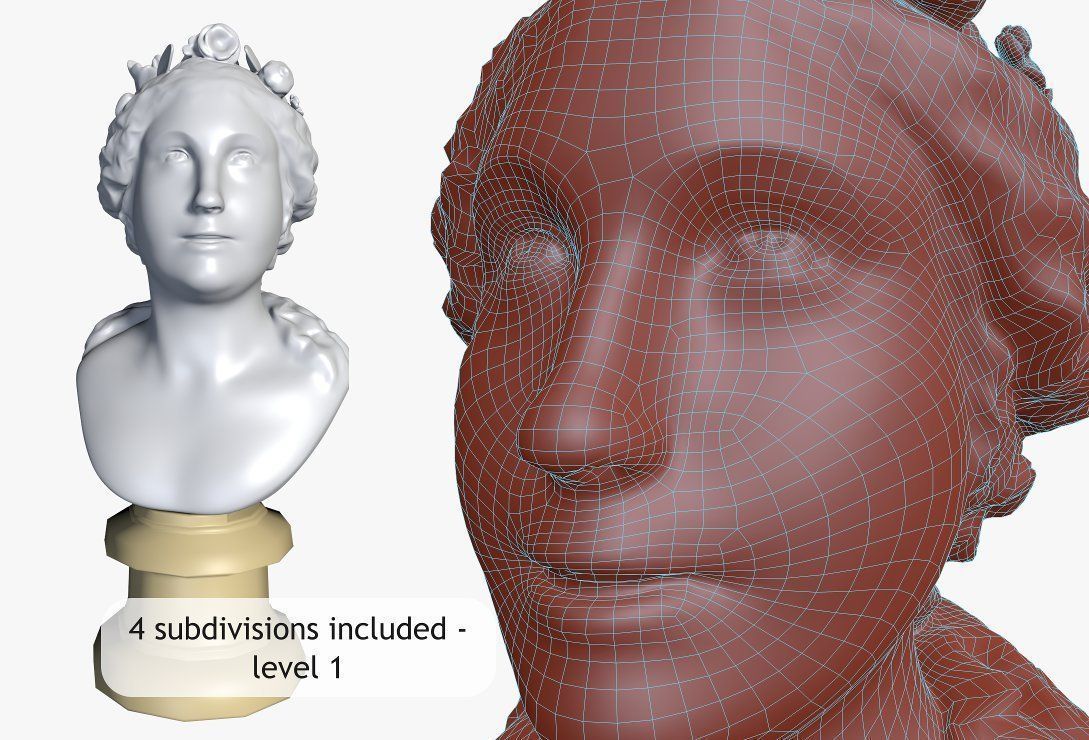 Blessed Soul - bust 3D model_11