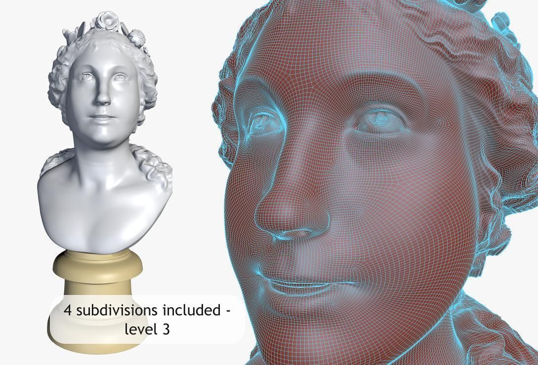 Blessed Soul - bust 3D model_13