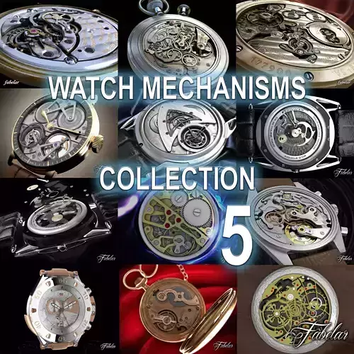Watch mechanisms coll 5 3D model