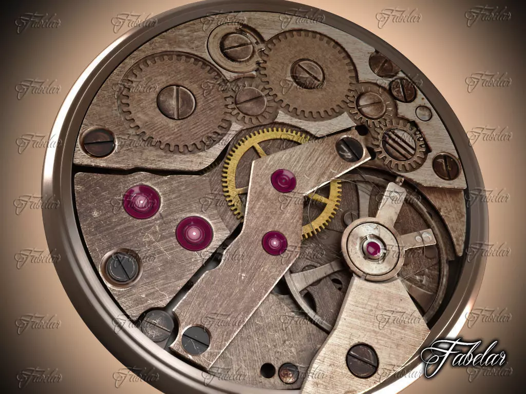 Watch mechanism 3D model