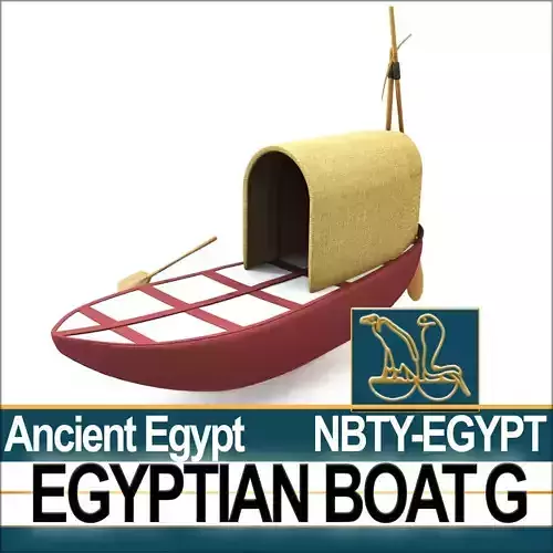 Ancient Egypt Boat G 3D model