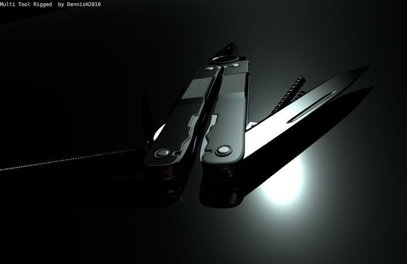Multi Tool Rigged Free 3D model_12