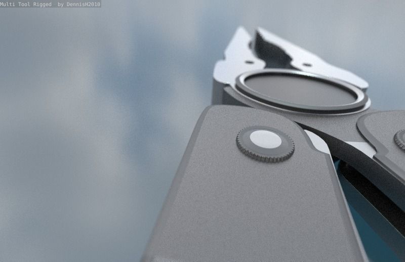 Multi Tool Rigged Free 3D model_30