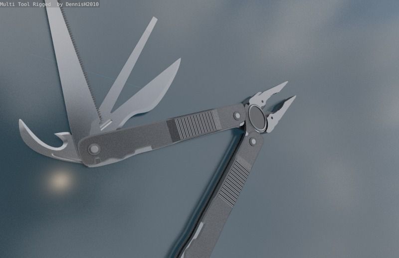 Multi Tool Rigged Free 3D model_88
