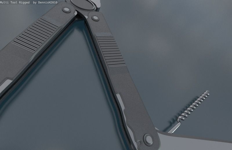 Multi Tool Rigged Free 3D model_40