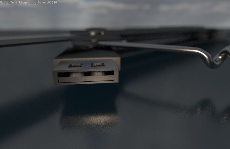 Multi Tool Rigged Free 3D model_20