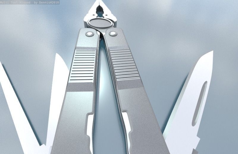 Multi Tool Rigged Free 3D model_70
