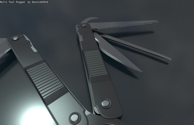 Multi Tool Rigged Free 3D model_67