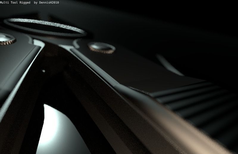 Multi Tool Rigged Free 3D model_33