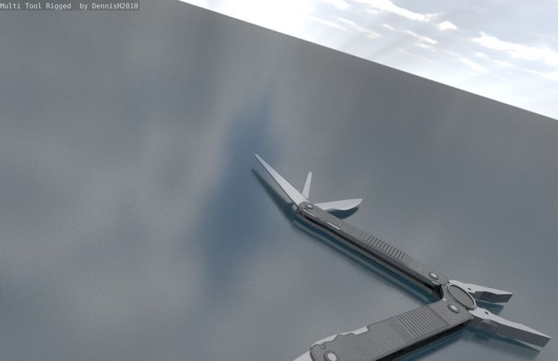 Multi Tool Rigged Free 3D model_60