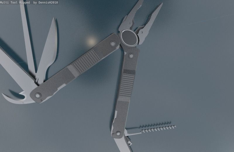 Multi Tool Rigged Free 3D model_56