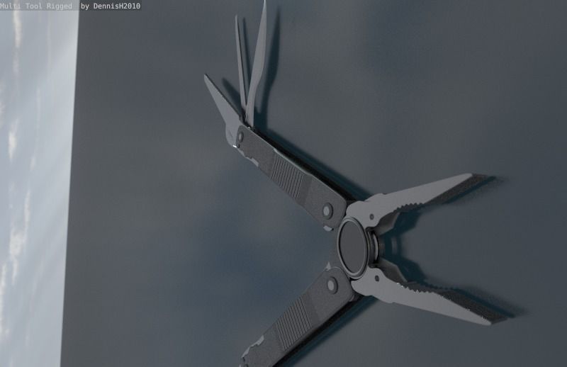 Multi Tool Rigged Free 3D model_74
