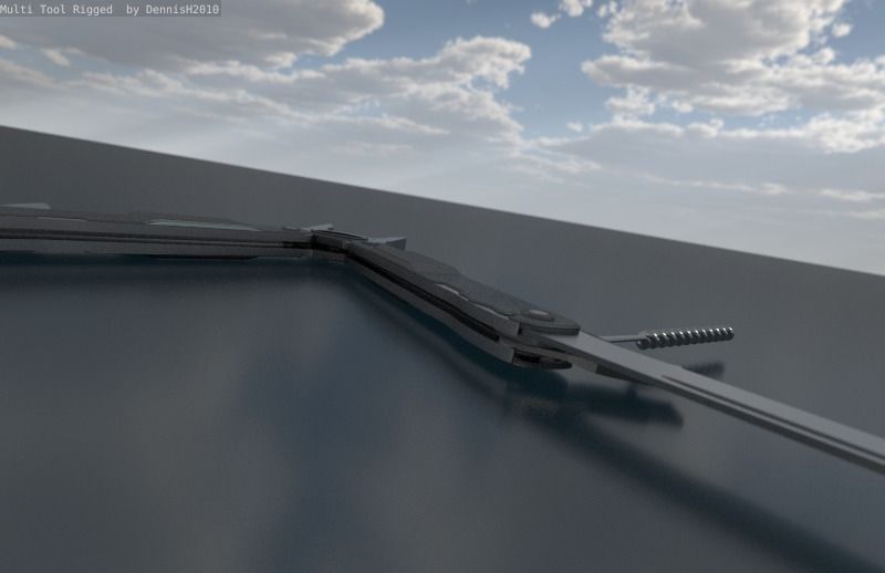 Multi Tool Rigged Free 3D model_79