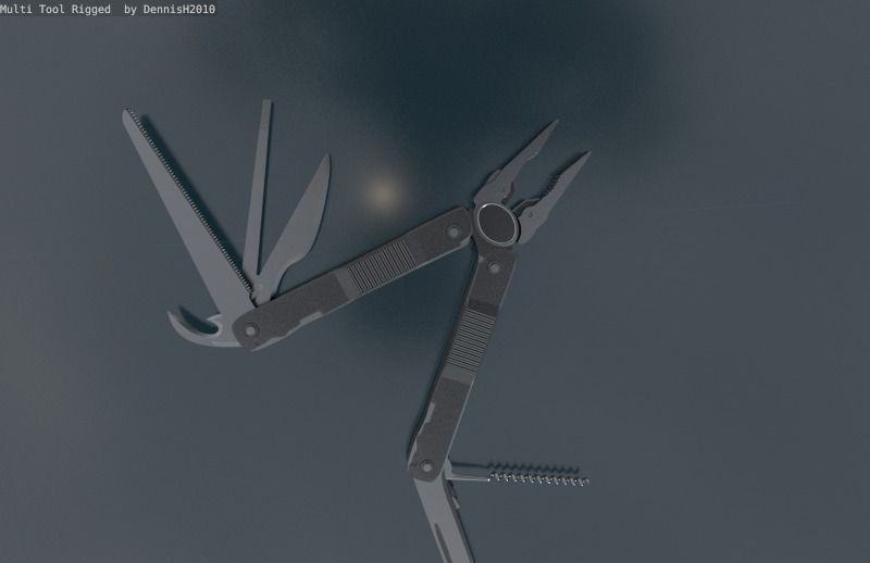 Multi Tool Rigged Free 3D model_78