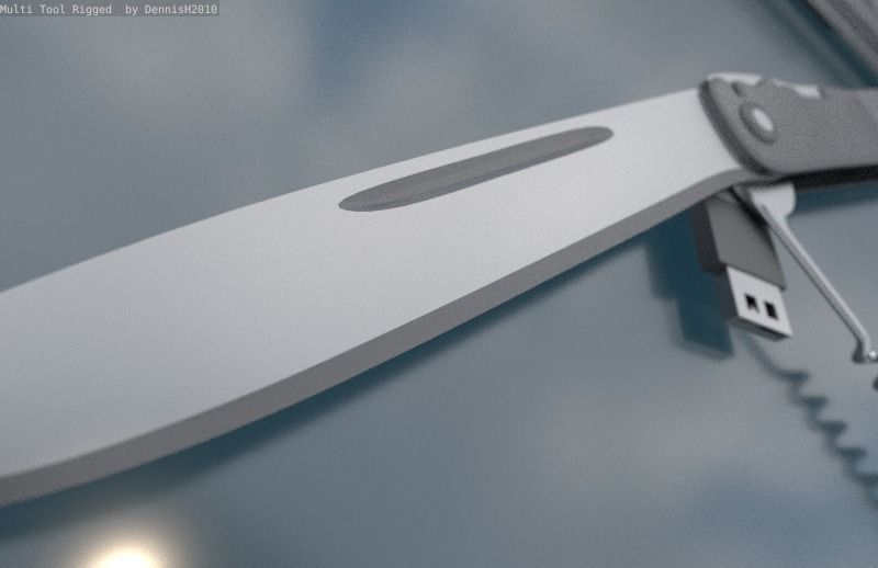 Multi Tool Rigged Free 3D model_47