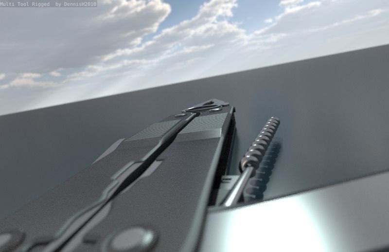 Multi Tool Rigged Free 3D model_44
