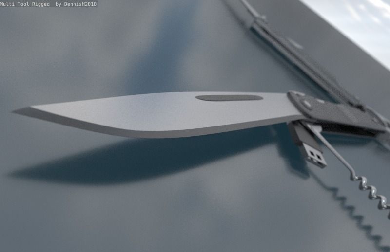 Multi Tool Rigged Free 3D model_45