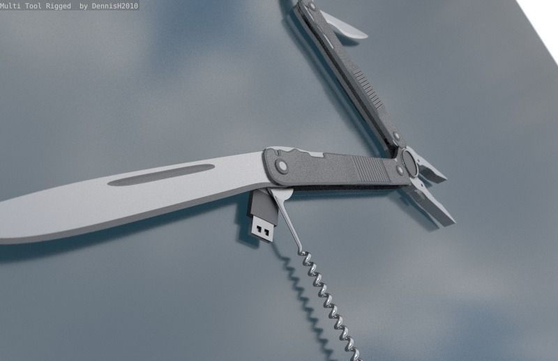 Multi Tool Rigged Free 3D model_84
