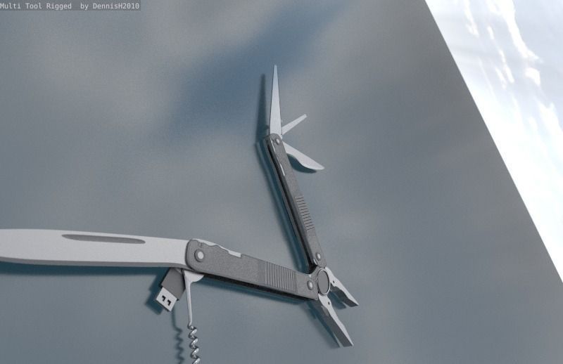 Multi Tool Rigged Free 3D model_68