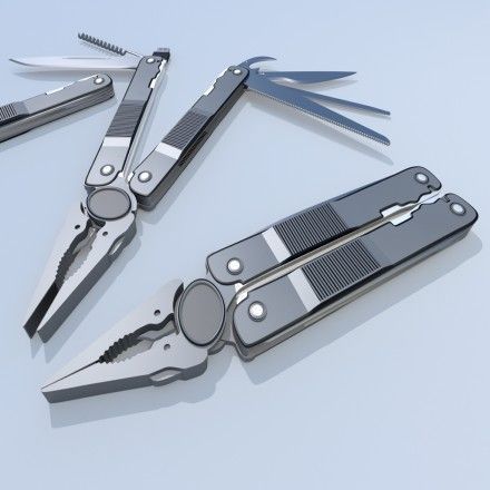 Multi Tool Rigged Free 3D model_7