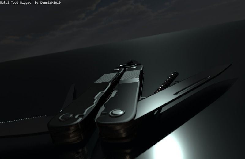 Multi Tool Rigged Free 3D model_23