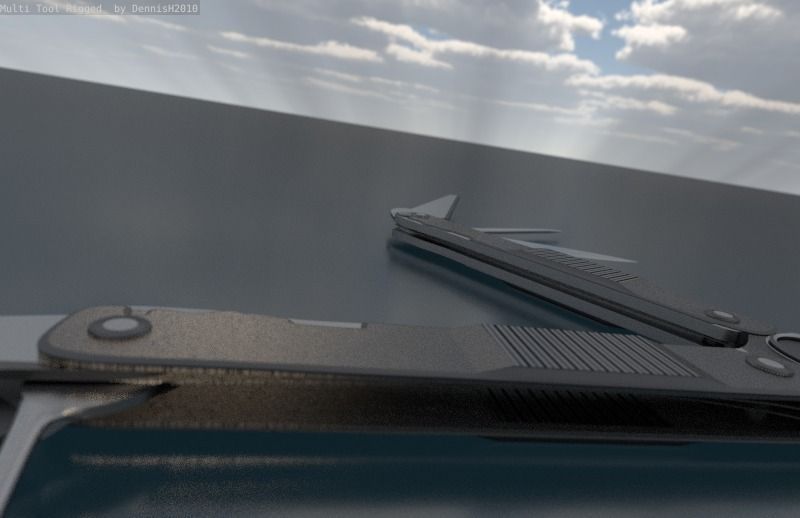 Multi Tool Rigged Free 3D model_57