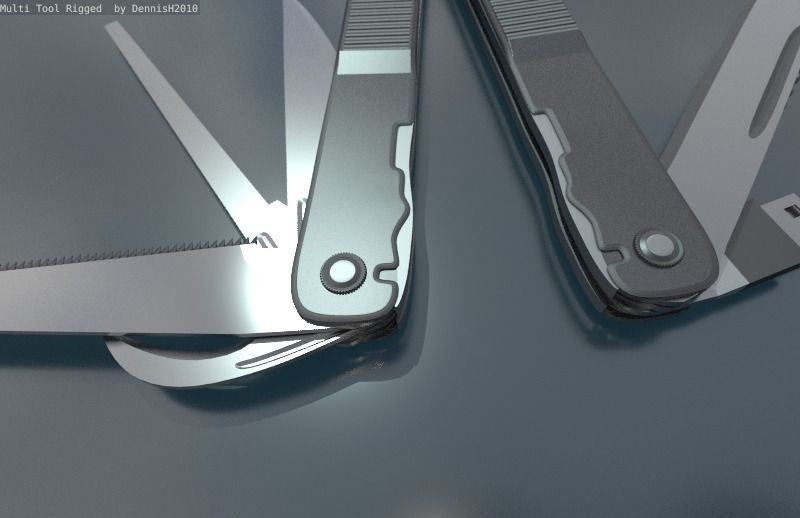 Multi Tool Rigged Free 3D model_42