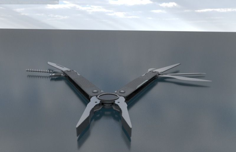 Multi Tool Rigged Free 3D model_90