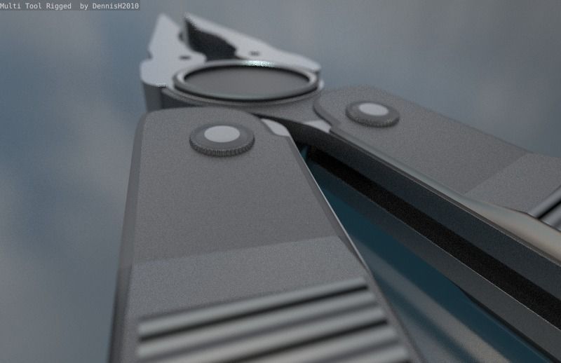 Multi Tool Rigged Free 3D model_29