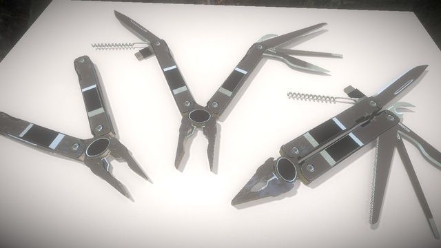 Multi Tool Rigged Free 3D model_11