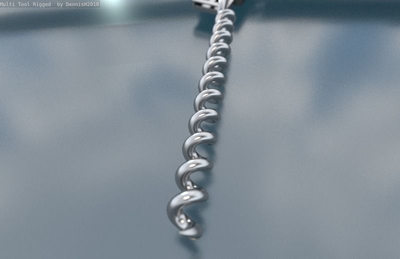 Multi Tool Rigged Free 3D model_13