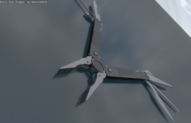 Multi Tool Rigged Free 3D model_83
