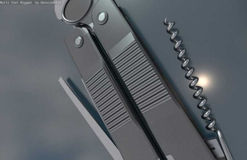 Multi Tool Rigged Free 3D model_31