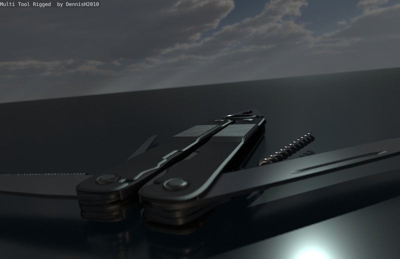 Multi Tool Rigged Free 3D model_48