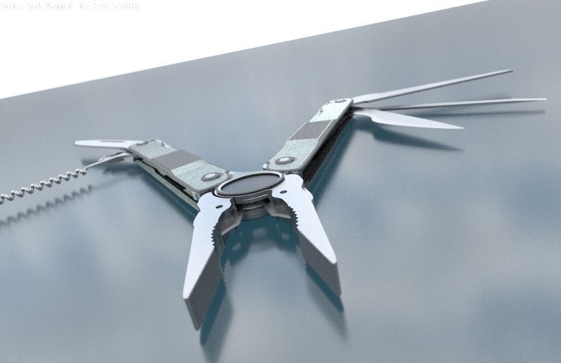 Multi Tool Rigged Free 3D model_26