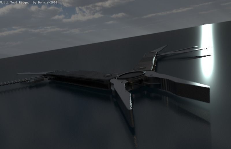 Multi Tool Rigged Free 3D model_27