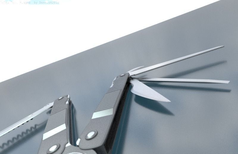 Multi Tool Rigged Free 3D model_69