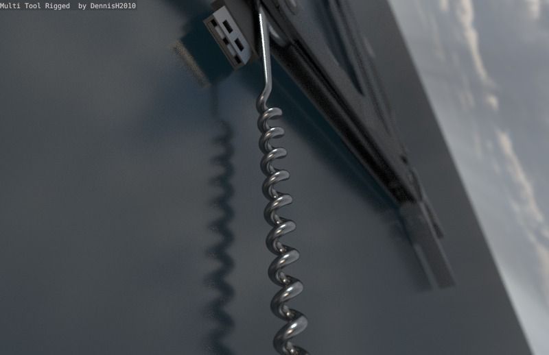 Multi Tool Rigged Free 3D model_28