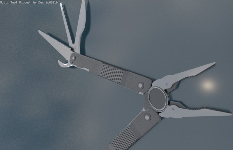 Multi Tool Rigged Free 3D model_81