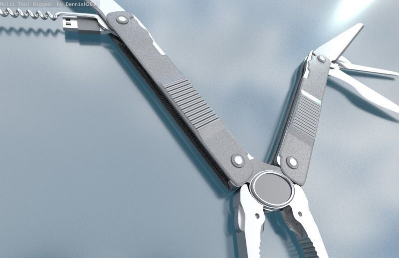 Multi Tool Rigged Free 3D model_64