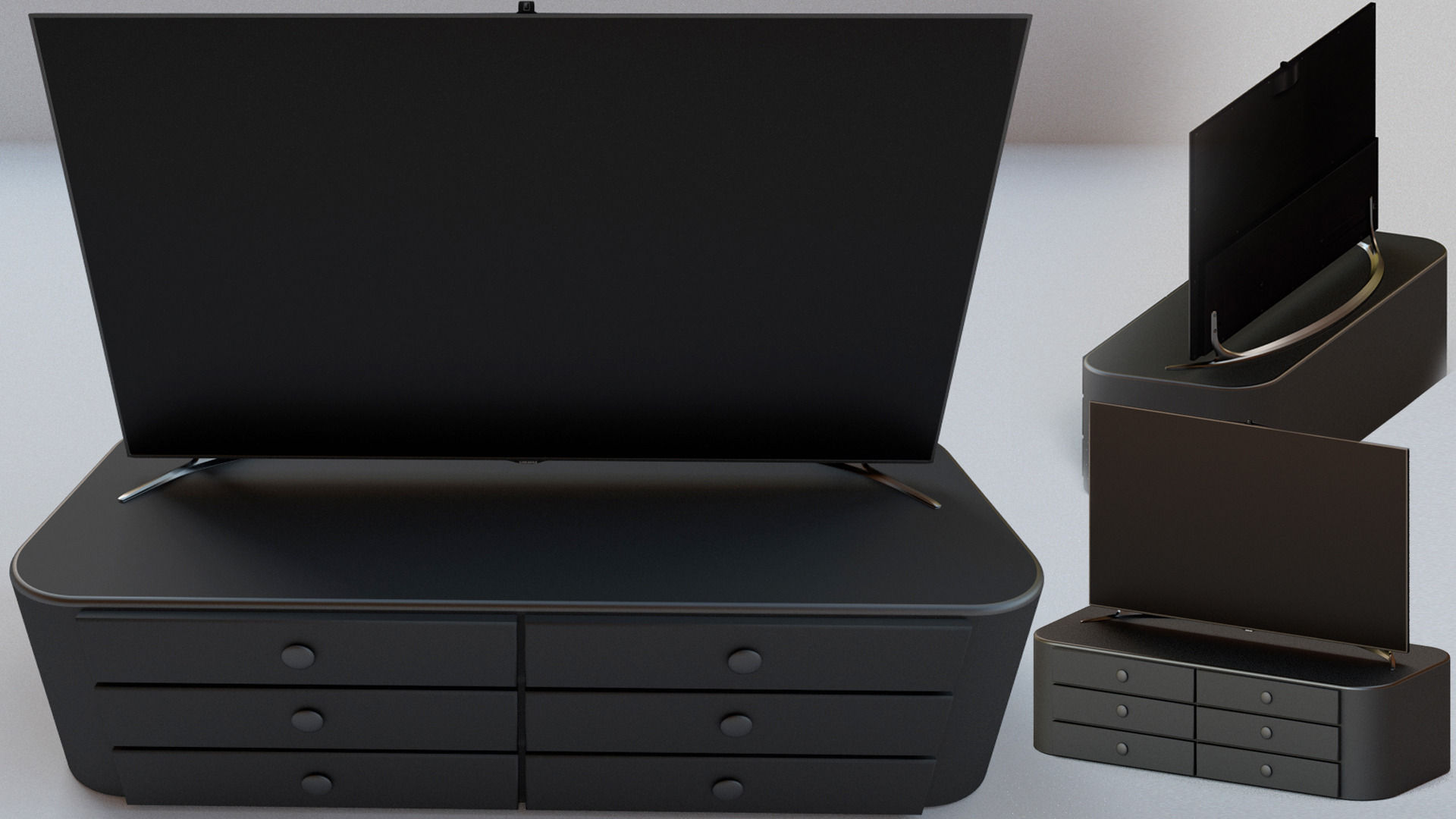 LED Flatscreen Free 3D model_4